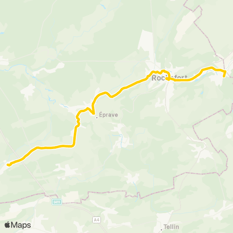 TEC Jemelle - Lavaux-Sainte-Anne map