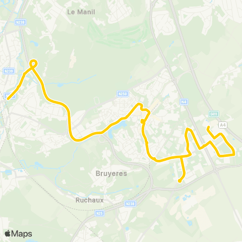 TEC Ottignies - Axis Parc - Einstein - Fleming map