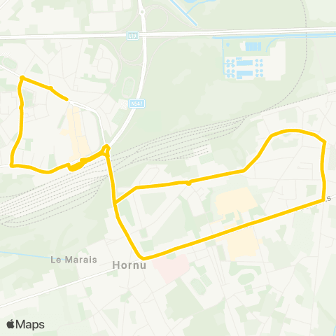 TEC Saint-Ghislain - Wasmuël map