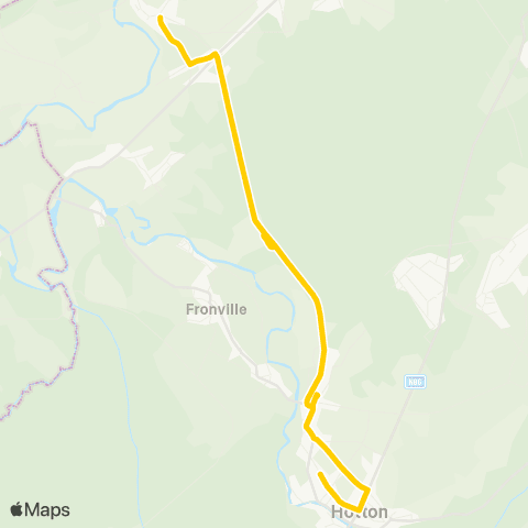 TEC Hotton (Ctre Réfugiés) - Melreux (Gare) map