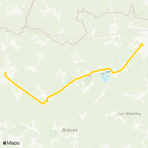 TEC Waremme - Geer - Hannut map