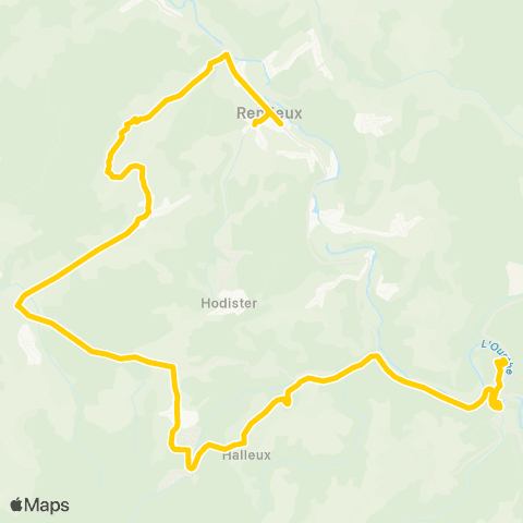 TEC La Roche - Halleux - Rendeux map