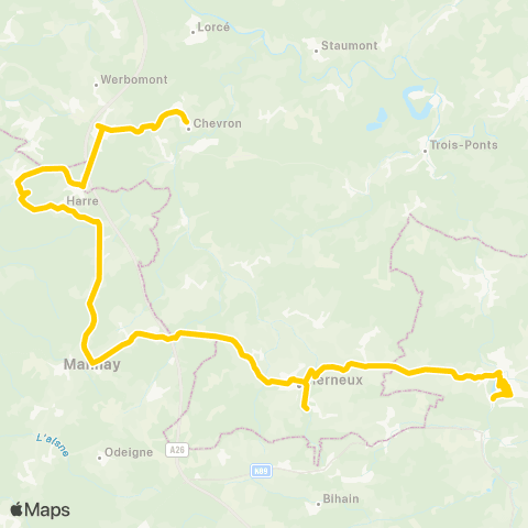 TEC Chevron - Vielsalm map