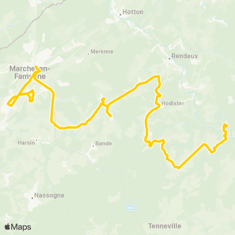 TEC La Roche - Marche - Marloie map