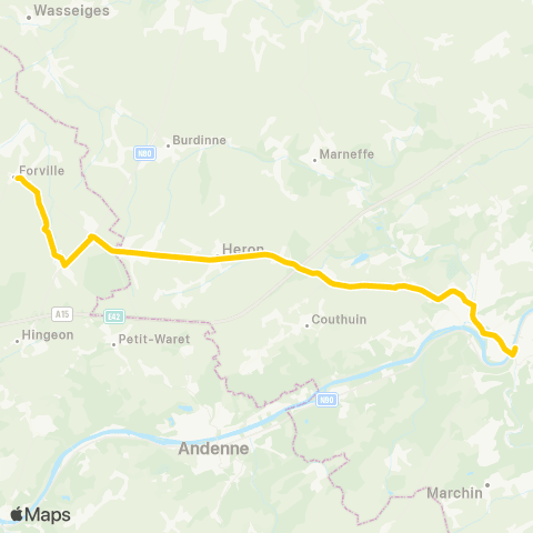 TEC Huy - Forville map