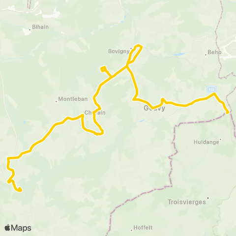 TEC Houffalize - Gouvy - Schmiede map