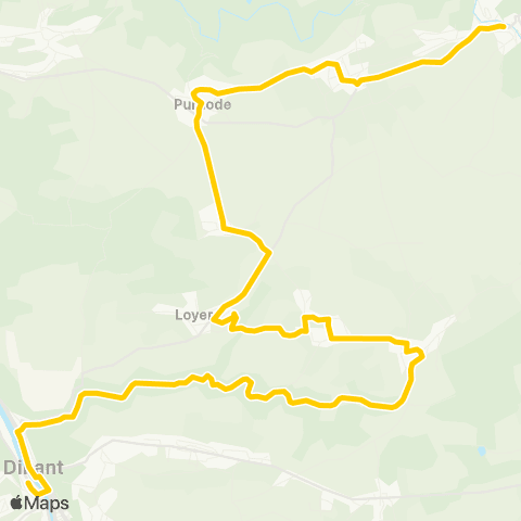 TEC Dinant - Thynes - Spontin map