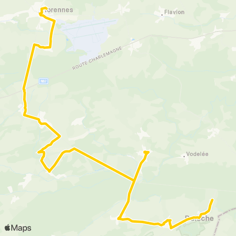 TEC Florennes - Doische map
