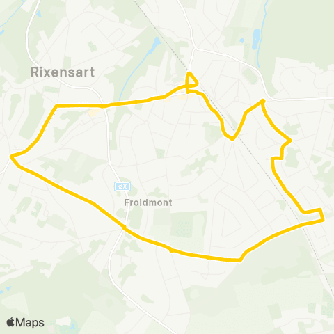 TEC Navette de Rixensart map