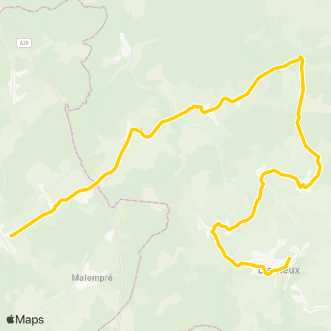 TEC Manhay - Lierneux map