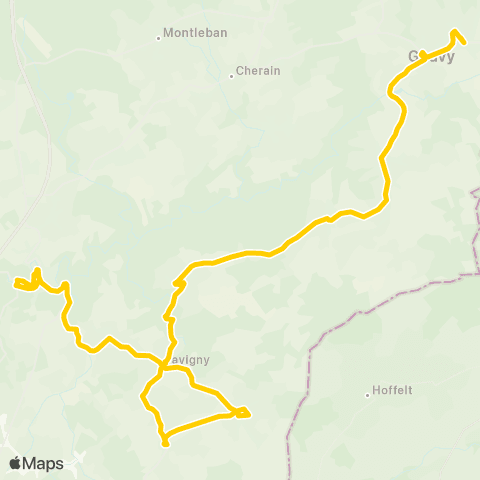 TEC Gouvy - Limerlé - Houffalize map