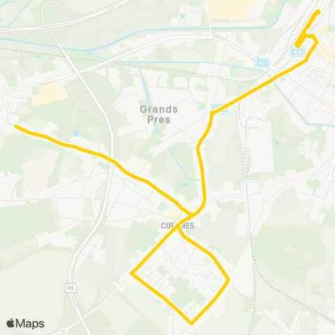 TEC Mons - Jemappes map