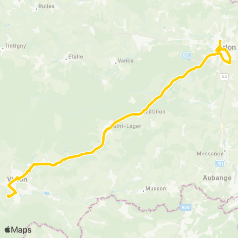 TEC Virton - Arlon map