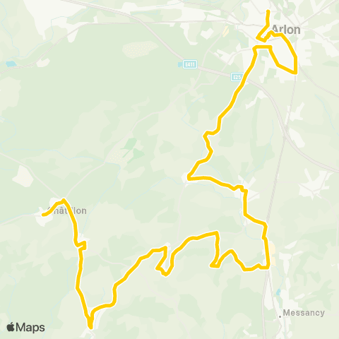 TEC Châtillon - Rachecourt - Arlon map