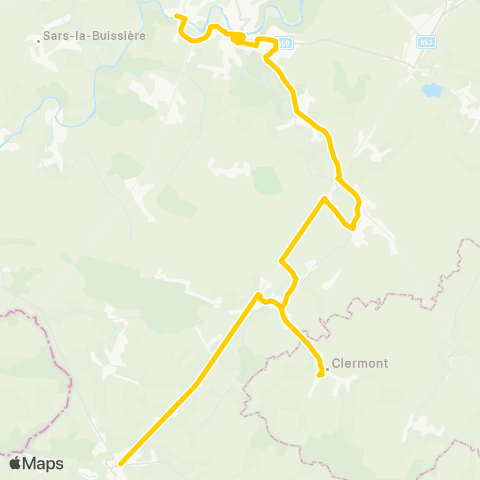 TEC Lobbes - Thuillies - Beaumont map
