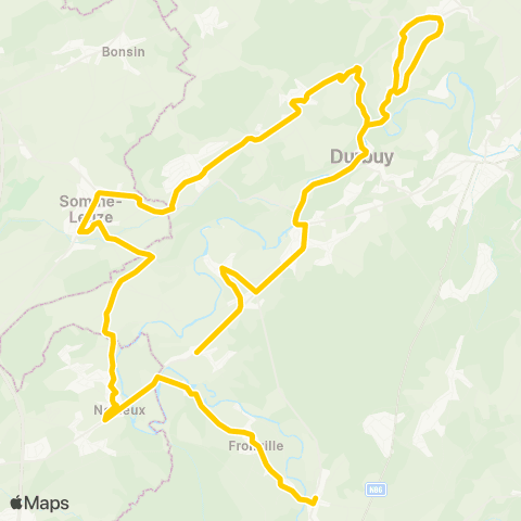 TEC Noiseux - Durbuy - Melreux map