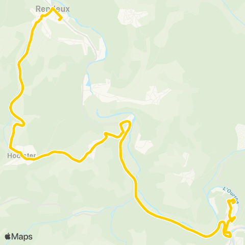 TEC La Roche - Hodister - Rendeux map