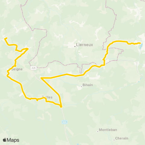 TEC Manhay - Hébronval map