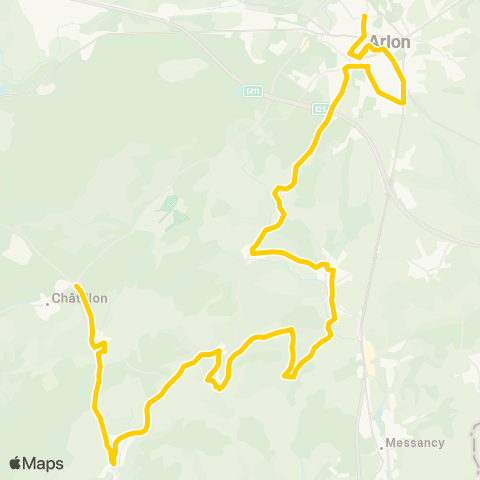 TEC Châtillon - Rachecourt - Arlon map