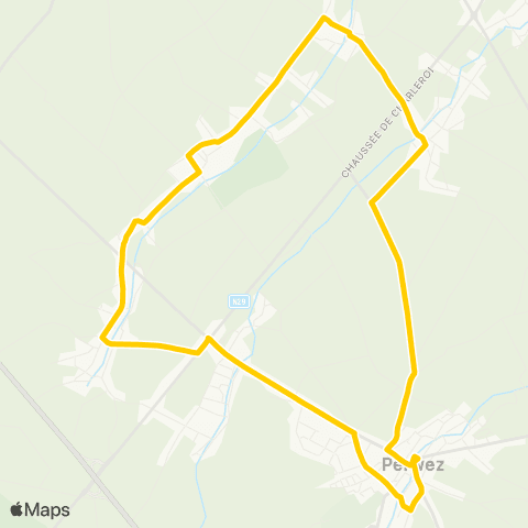 TEC Proxibus de Perwez map
