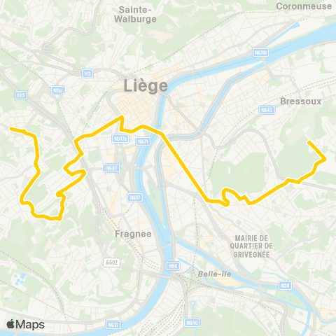TEC Robermont - Pl. des Carmes - Laveu - St-Nicolas map
