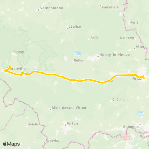 TEC Florenville - Arlon map
