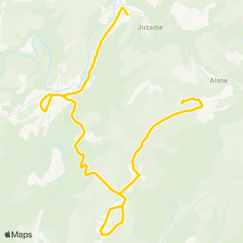 TEC Bomal - Barvaux - Heyd map