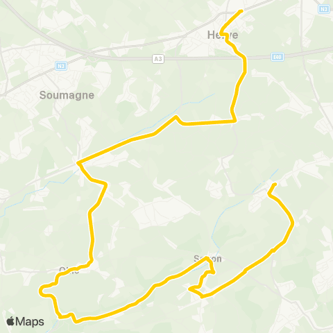 TEC Gd-Rechain - Soiron-Nessonvaux-Olne-Soumagne-Herve map