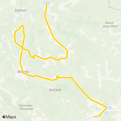 TEC Mortroux - Julémont-Mortier-Trembleur-Blegny-Herve map