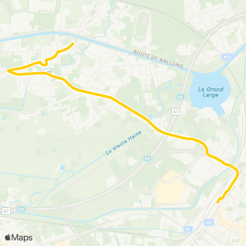 TEC Mons - Ghlin (Place) map