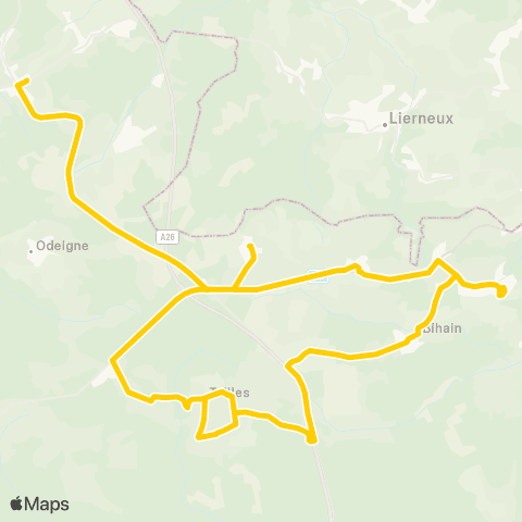 TEC Regné - Ottré - Tailles - Fraiture map