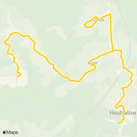 TEC Wibrin - Houffalize map