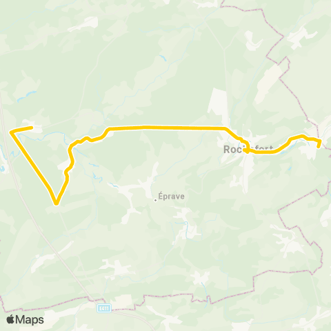 TEC Jemelle - Villers-sur-Lesse - Ciergnon map