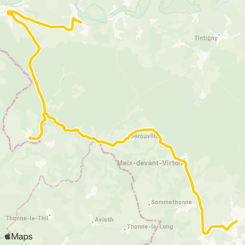 TEC Virton - Florenville - Izel map