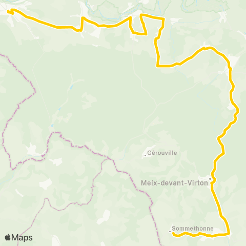 TEC Sommethonne - Izel - Florenville map