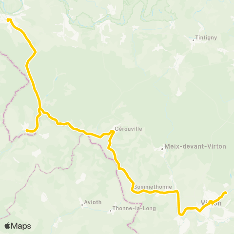 TEC Florenville - Virton map