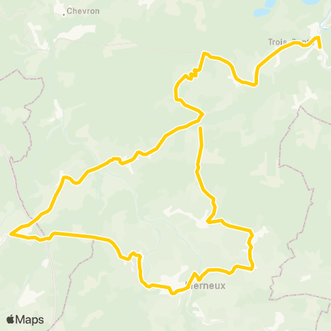 TEC Lierneux - Trois-Ponts map