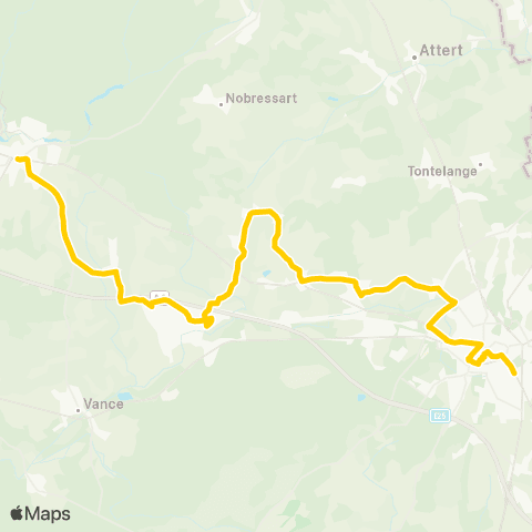 TEC Habay - Hachy - Arlon map
