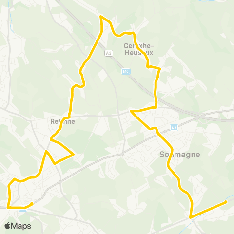 TEC Fléron - Cerexhe-Heuseux - Soumagne map