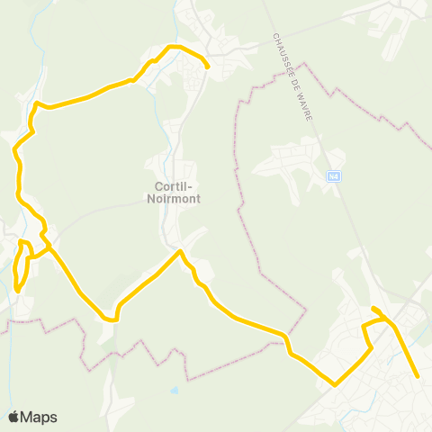 TEC Chastre - St-Géry - Gembloux map