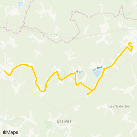 TEC Waremme - Geer - Hannut map