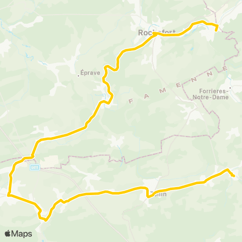 TEC Jemelle - Wellin - Grupont map