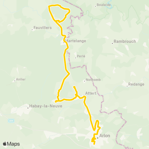 TEC Martelange - Arlon map