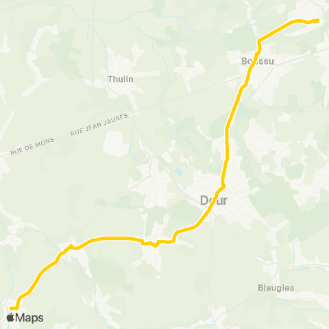 TEC Angre - Saint-Ghislain map
