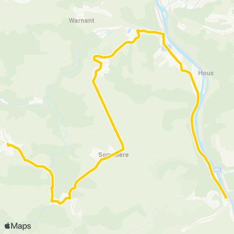 TEC Dinant - Falaen map