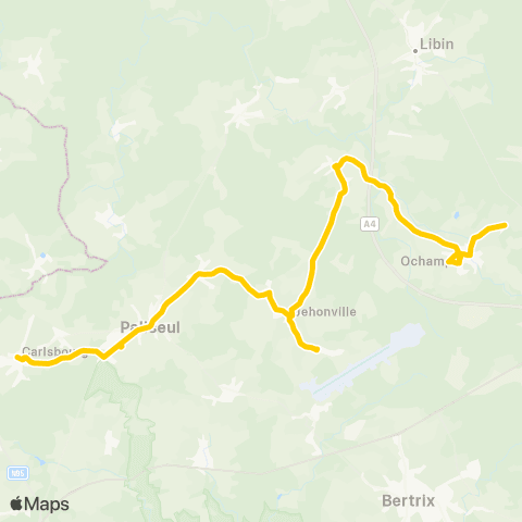 TEC Ochamps - Jéhonville - Paliseul map