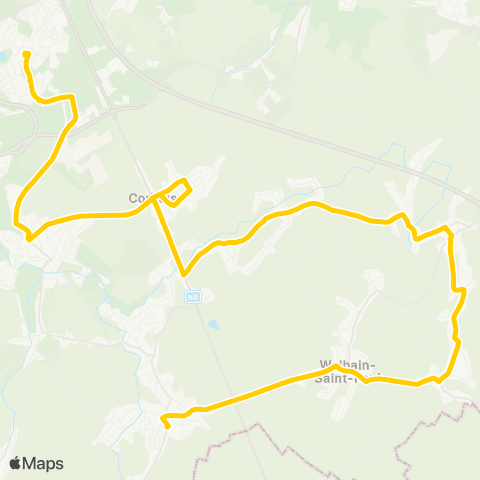 TEC Chastre - Walhain - Mont-St-Guibert - Lln map