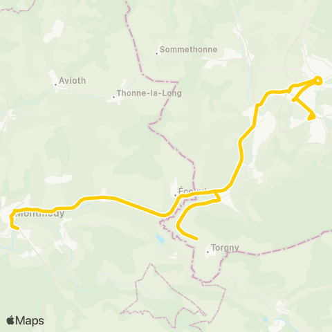 TEC Montmédy - Virton map