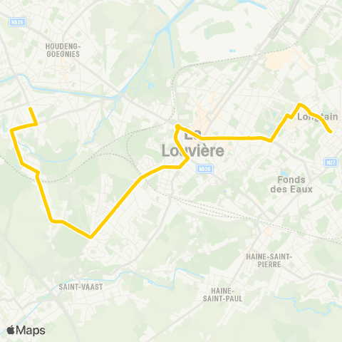 TEC Houdeng - Jolimont map