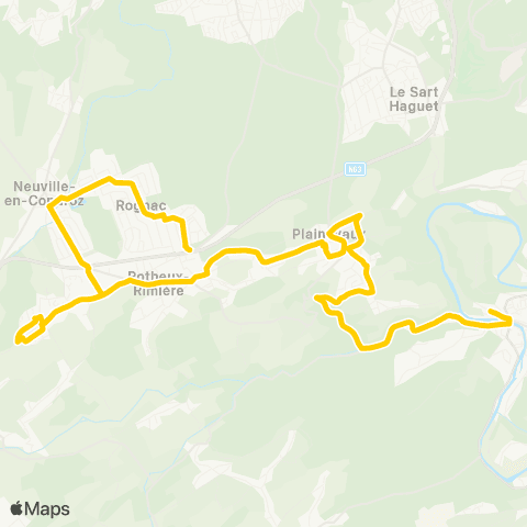 TEC Neuville - Esneux map